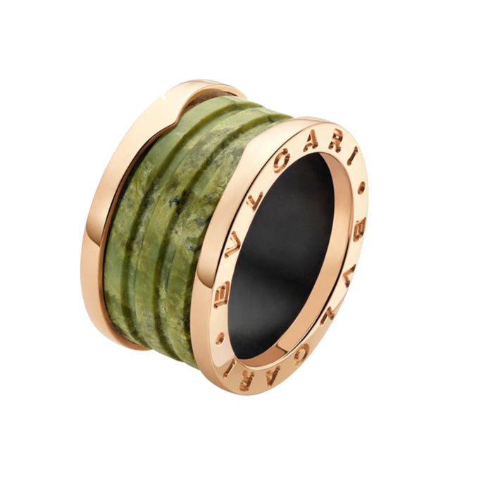 Bvlgari - ring B01 marble green: jewellery by Bvlgari : Zegg Watches \u0026  Jewellery