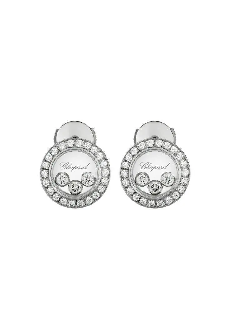 Chopard Happy Diamonds Earrings | First State Auctions Singapore