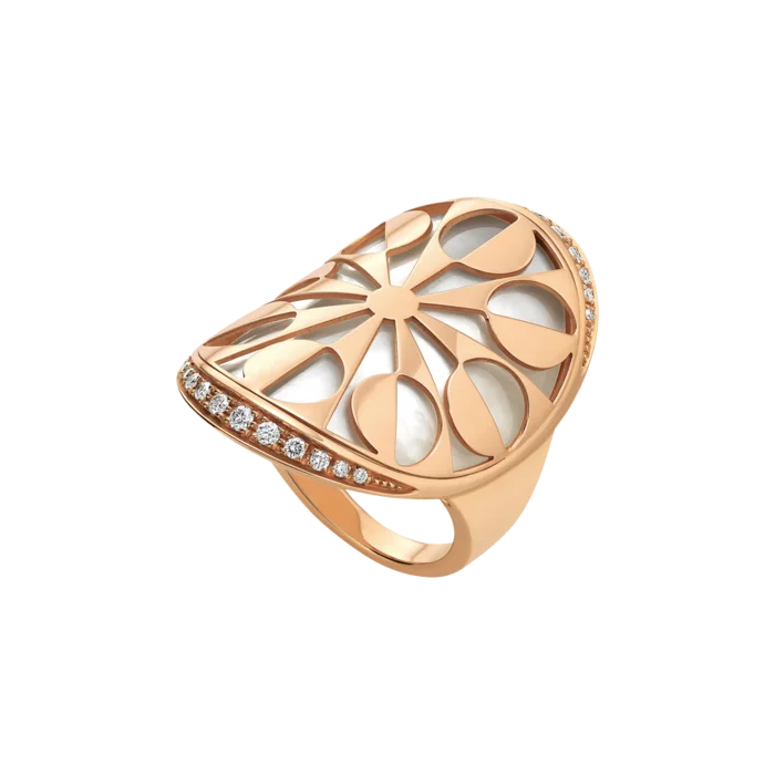Bvlgari Intarsio Mother of Pearl Ring jewellery by CERTIFIED PRE OWNED